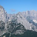 Stramme Berge: Jôf Fuart (Wischberg), Monte Nabois grande (Großer Nabois) und Jôf di Montasio (Montasch) im Zoom.