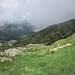 Superata la Bocchetta di Piazzocco (m 2252) il sentiero si sposta sul versante Valsassinese con vista sulla piana della conca di Biandino.