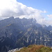 Blick nach Westen über die Stuhlköpfe zur Östlichen Karwendelspitze