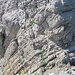 segundo escalón por una pared rocosa de buena calidad (II bis III)