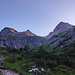 Die Öfnerspitze im ersten Morgenlicht