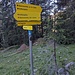 Weggabelung Alpenrosensteig und Normalweg