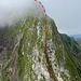 Grobe Routenführung hinauf zum "zweiten Gipfel" der großen Höfats