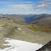 Vom Gipfel der Breiten Krone: Fimberntal, in der Ferne der Hohe Riffler, höchster Gipfel des Verwalls