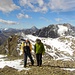 Vom Gipfel der Breiten Krone: Piz LInard (die Pyramide) und Augstenberg