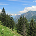 die Aussicht von Kulm aus Richtung Vorarlberg