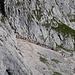 Schlange stehen an der Ferrata von der Alpspitze