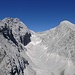 Aussichtsloge Hoher Gaif / links im Bild der Blassengrat mit -spitze,Grieskarscharte in Bildmitte, rechts die Alpspitze mit Ostschulter