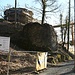 Der Zugang zur Ruine Hohenberneck war wegen Bauarbeiten gesperrt.