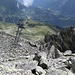 Der letzte Teil des Klettersteigs verläuft über die von der Seilbahn aus bestens einsehbaren Felszacken.