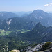 Riffel - Ausblick am Gipfel, u. a. zum nordöstlich gelegenen Buchstein.