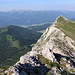 Sparafeld - Ausblick am Gipfel, u. a. zum zuvor bestiegenen Kalbling.