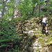 Ein militärischer mini-Klettersteig bei der Ruine Besserstein.
