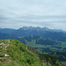 Gipfel Henne mit Loferer Steinbergen im Hintergrund