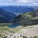 Die Aussicht auf den Lago dell' Fraggia auf 2043 m in Italien sowie das Piano di Chiavenna sind sehr schön