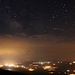 Tag 3 (22.7.):<br /><br />Aussicht am Abend vom Lager 1 nach Süden in Richtung Iran wo über den Wolken das Zentrum unserer Milchstrasse steht mit den Sternbildern Schütze (Sagittarius) und Skorpion (Scorpius).