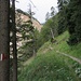 Etwas später geht es auf malerischem Bergsteig (Lk: Sattelstiege) am nördlichen Hang der Sattelklamm in diese hinein.