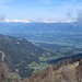Der Blick zu den östlichsten Dreitausendern der Alpen ist inzwischen freier.