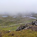 Blick vom ersten Gipfel (Vágfelli) auf die Seen im Norden