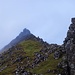 Aufstieg vom Hvannafelli, mit einer kurzen Auflockerung im Nebel