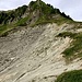 interessante Fels(schutt)zone bei Brächen unterhalb des Faulberges ...