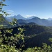 Panoramablick auf die Berchtesgadener Berge: König Watzmann, Hochkalter und Reiteralpe