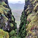 Eine Schlucht und Litla Dimun