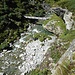 Brücke für die Alpweiden auf der anderen Talseite bei der Alphütte Curciusa Bassa