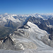 Gipfelblick nach Osten über den Baltschiedergletscher