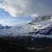 Matterhorn, auch noch in Wolken gehüllt.