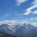 Sommet du Mont Gelé, vue sur le massif des Combins.