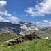 Gipfelsteinmann Plattahora - mit Rückblick zum Südgipfel