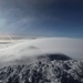 Auch über dem Cayambe bildet sich eine Linsenwolke.