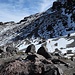 Blick vom Refugio Parkplatz auf den Weg zur Laguna Verde