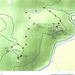 Karte mit der eingezeichneten Tour (Kartengrundlage: opentopomap.org). Im nächsten Foto folgt noch eine Detailkarte der Hausmannsklippen.