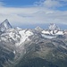 Zoomaufnahme in die Berner Alpen