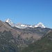 Zwei Viertausender der Berner Alpen sind zu sehen.