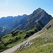 Bald haben wir die Höhe des Sattels erreicht, ab dort gibt's wieder eine Wegspur
