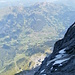 Blick nach Grindelwald kurz vor dem Gipfel.