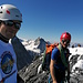 Selfie am Gipfel. Raphael guckt sogar... ;-)