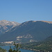 Lago di Barrea, Monte Marsicano (m.2252) e Monte Mattone (m.1809).
