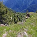 Ripiano erboso a metà strada tra la costa del Metòn e quella dell'Alpe Tramoggia