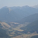Dal Monte delle Vitelle veduta verso la Valle del Sangro col paese di Opi, i monti della Camosciara e il M.Petroso (m.2249).