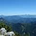 Blick vom Gipfel in Richtung Totes Gebirge mit Großen Priel