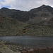 Blick zurück vom Bergsee Алеко езеро (Aleko ezero) auf die beiden Musalagipfel - links der Maлкa Mусала (Malka Musala; 2902m), rechts der Mусала (Musala; 2925,3m)