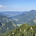 Schildenstein Gipfel, Blick Richtung Tegernsee