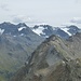 Blick zurück zu Rossköpfen und Hennebergköpfen - im Hintergrund der Hauptkamm der Silvretta