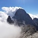 Der Monte Duranno in Wolken gehüllt