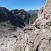 die Querung unterhalb des Zacken am Aufstieg zur Hochfrottspitze