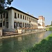 Villa Gaia ed il ponte pedonale a Robecco sul Naviglio.